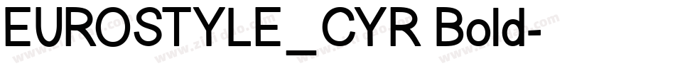 EUROSTYLE_CYR Bold字体转换